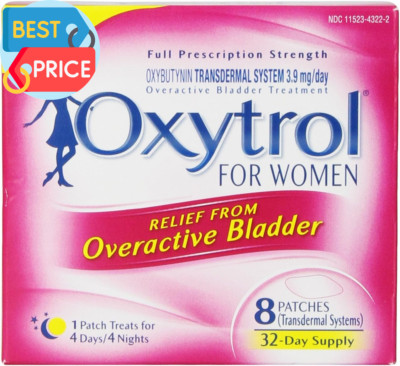 Overactive Bladder Transdermal Patch, 8 Count