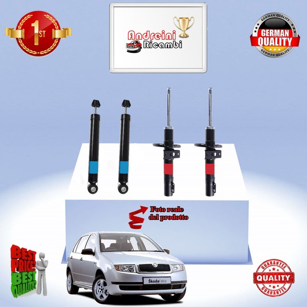 Set 4 StoßDäMpfer Vorderseite + Heck Fabia 1.4 Tdi 59KW 80CV Von 2007-> A104-image
