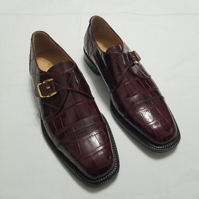 Caporicci Men’s Shoes 9.5 Caporicci 5952 Alligator Oxfords Grey | MensDesignerShoe.com main image 3