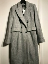 Isabel Marant Grey Easton Double Breasted Parka Jacket Coat Uk14 Fr42 Us12 £1699