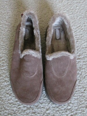 skechers go walk fur lined shoes