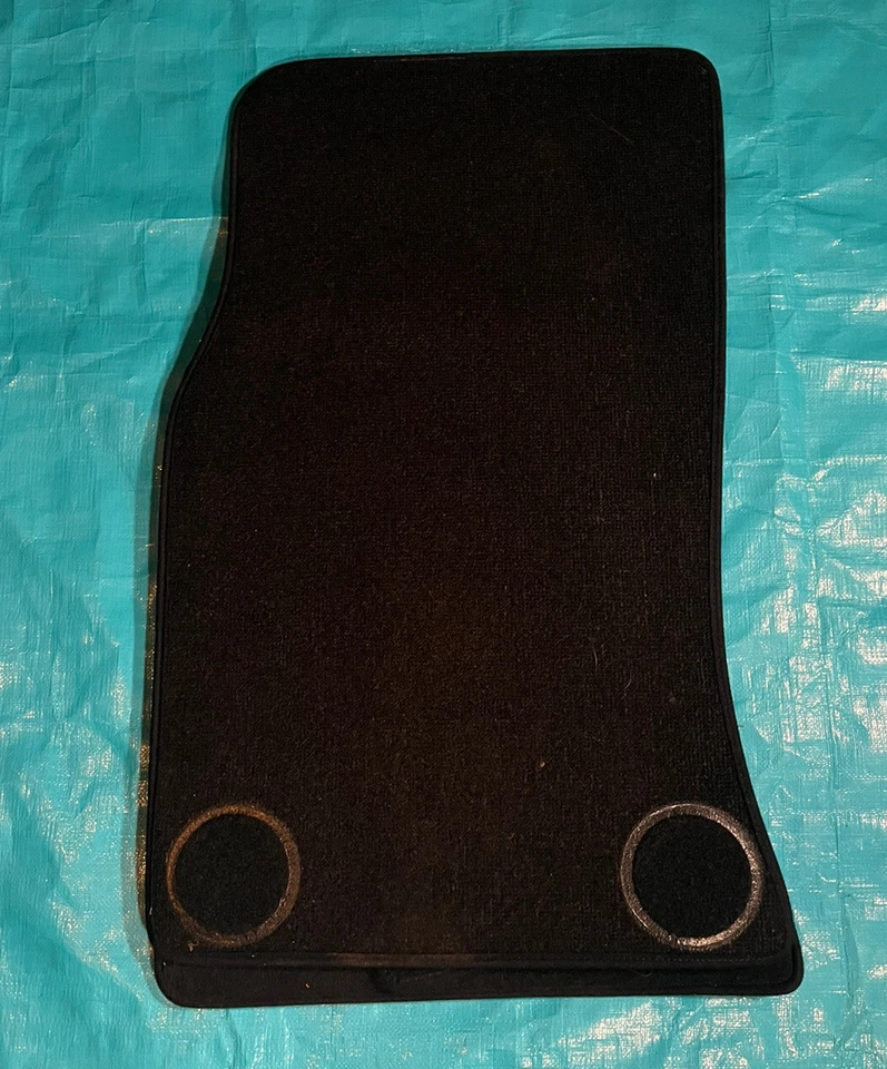 2008-2013 MINI COOPER R57 CONVERTIBLE BLACK CARPET FLOOR MATS OEM - Image 2 of 2