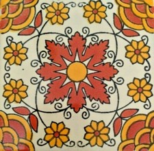 C091 Mexican Tile sample 4x4 inch, we combine shipping GET WHAT YOU NEED