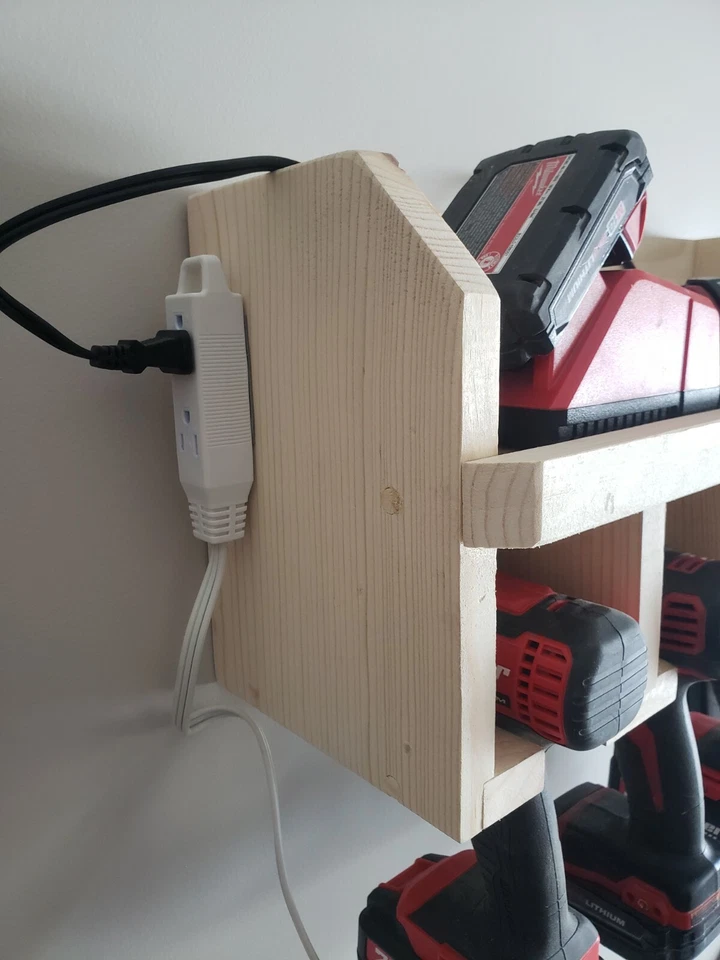 Taladro inalámbrico con 4 portaherramientas, organizador de estante de almacenamiento de garaje de impacto Foto 3 de 4