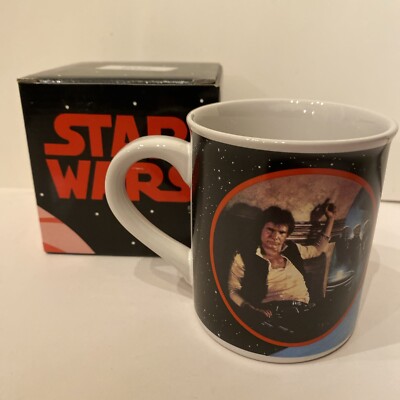vtg 1989 Star Wars Han Solo Presents Hamilton Ceramic Mug In Box P1993