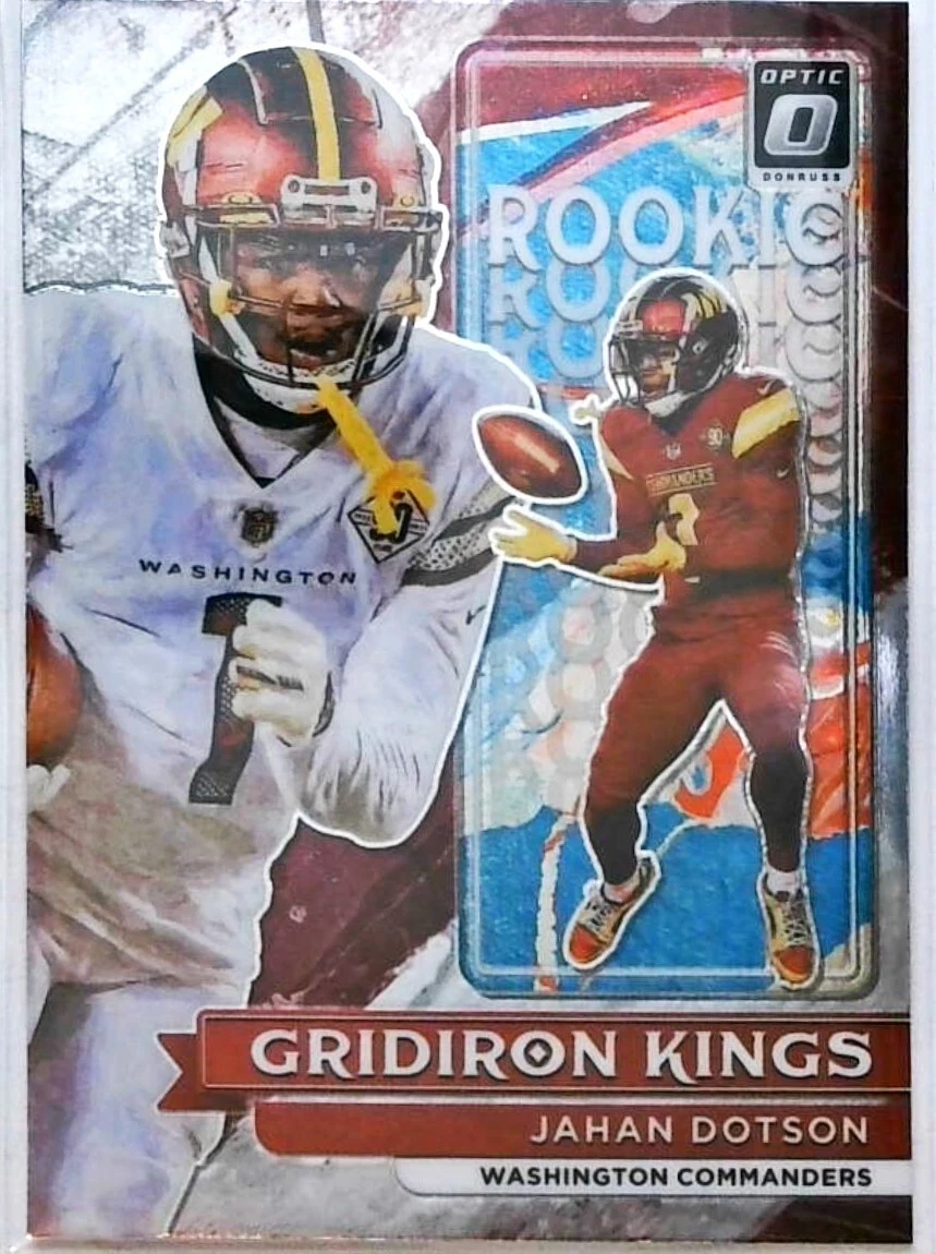 Jahan Dotson Panini Donruss Optic Rookie Gridiron Kings #RGK13 Autograph-Gold Vinyl 1/1