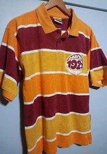 Vintage Harlem Globetrotters 1927 Platinum Fubu Polo Shirt XL Orange white new