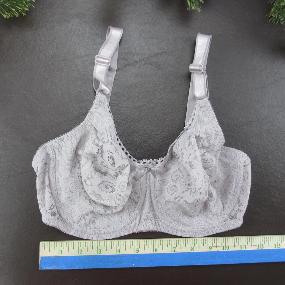 Sujetador Bali 34D púrpura forrado claro con aros cierre ajustable trasero Foto 2 de 4