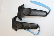 HTC Vive Virtual Reality VR Wand Controllers 2PR7100 set of 2 with straps