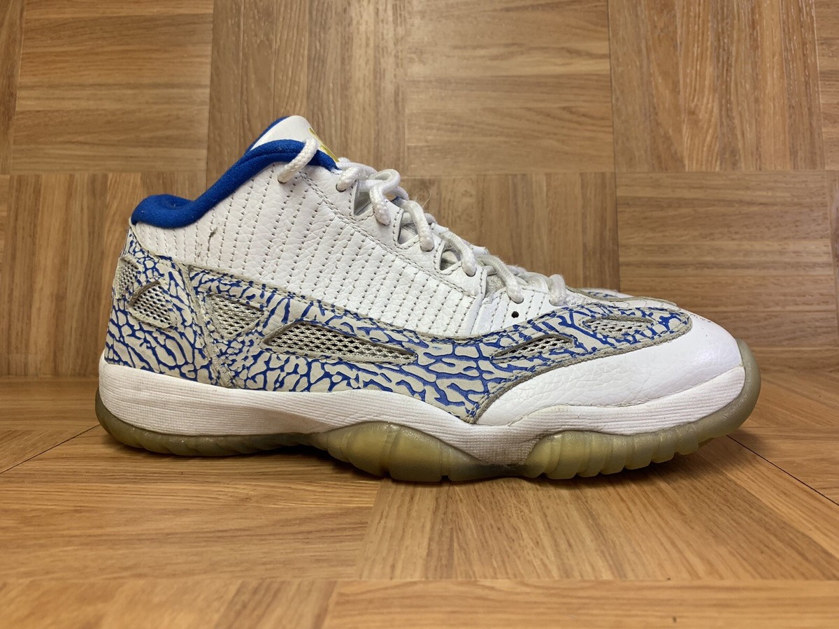 VTG🔥 Nike Air Jordan 11 XI Retro Low White Zest Argon Blue 306008