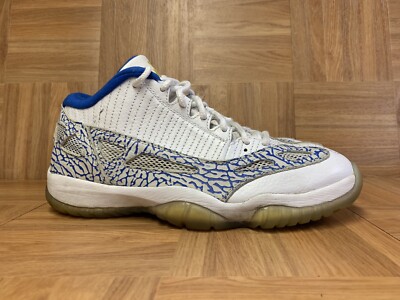 VTG🔥 Nike Air Jordan 11 XI Retro Low White Zest Argon Blue 306008