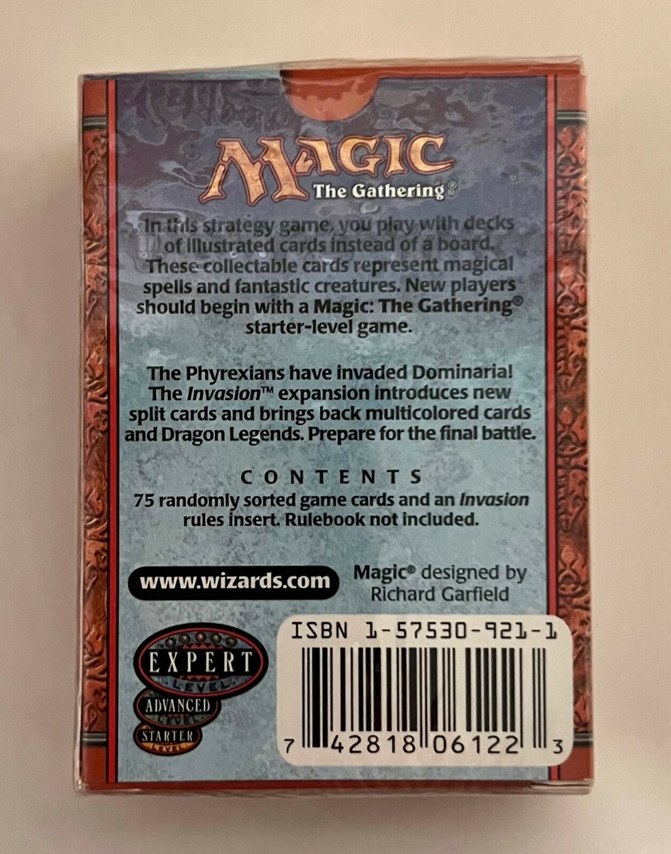 Magic the Gathering Invasion INV Tournament Pack Sealed MTG Mint