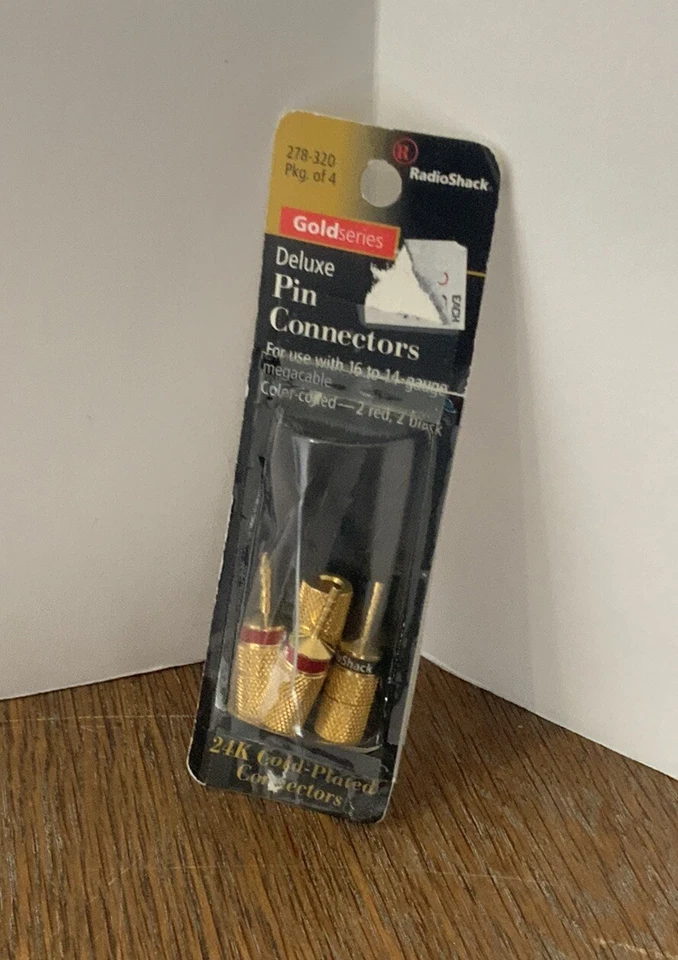 Radioshack 16 To 14-Gauge Deluxe Pin Connectors 278-320 Package Of 4 New - Image 2 of 3