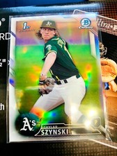 2016 BOWMAN CHROME DRAFT PROSPECTS REFRACTOR SKYLAR SZYNSKI #BDC41 A'S ATHLETICS