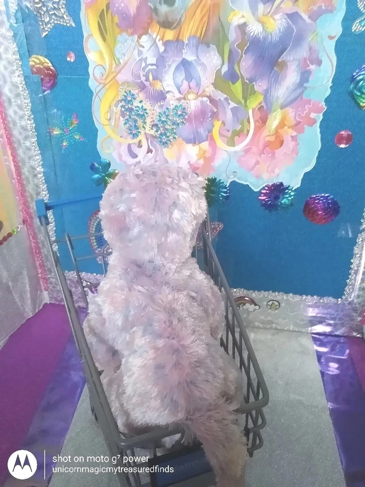 🦄Ganz / Webkinz Scruffy "Bubblegum Cheeky Cat" Pastel Colors HM442 10" Plush! - Image 2 of 4