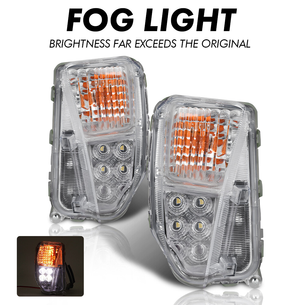 For 2012-2015 Toyota Prius Front LED Bumper Fog Lamps Signal LH&RH Lights 2X USA