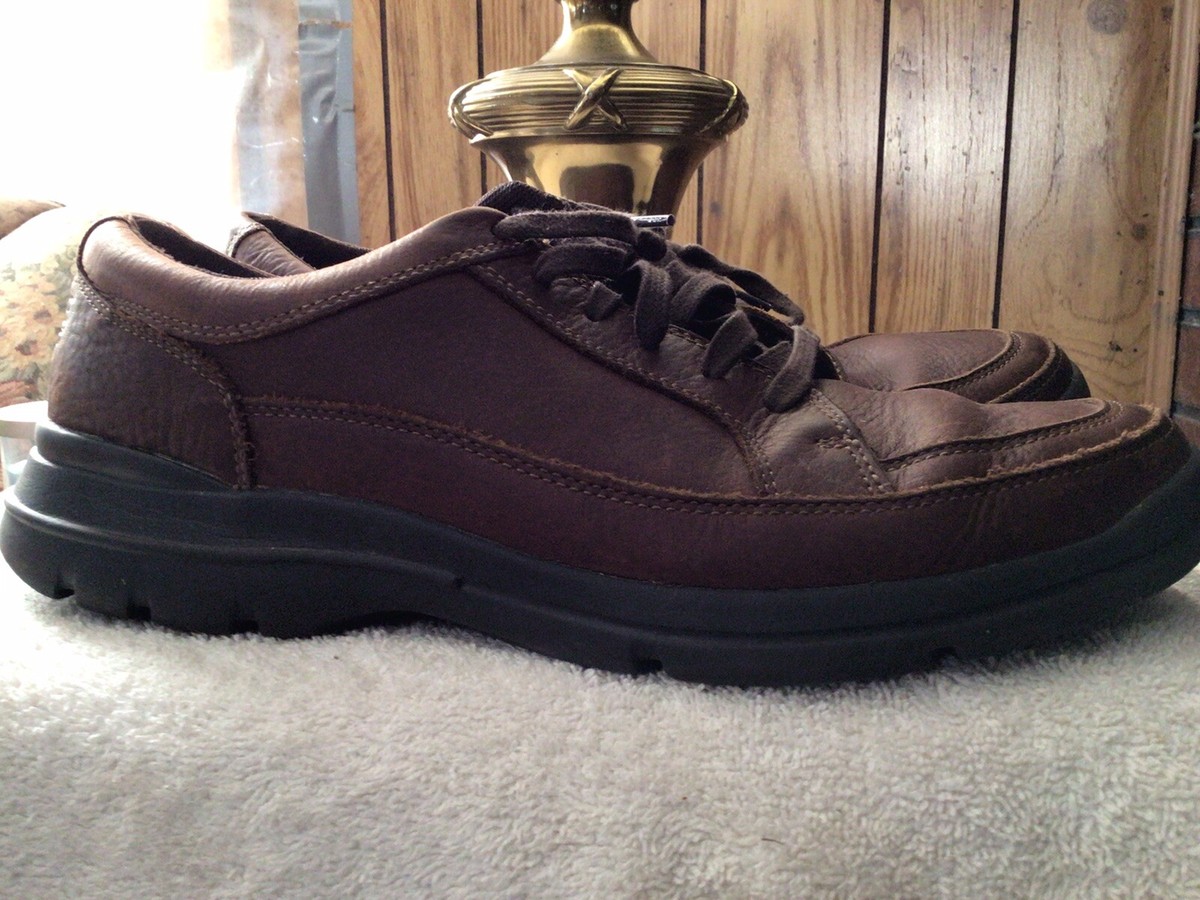Mens Rockport XCS H79440 Junction Brown Point Leather Oxford Shoes Size 10  US