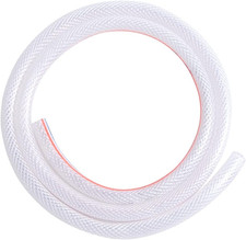 Tubo de PVC flexible transparente trenzado PVC 1" ID X 1-1/4" OD suave para cuatro estaciones Vi