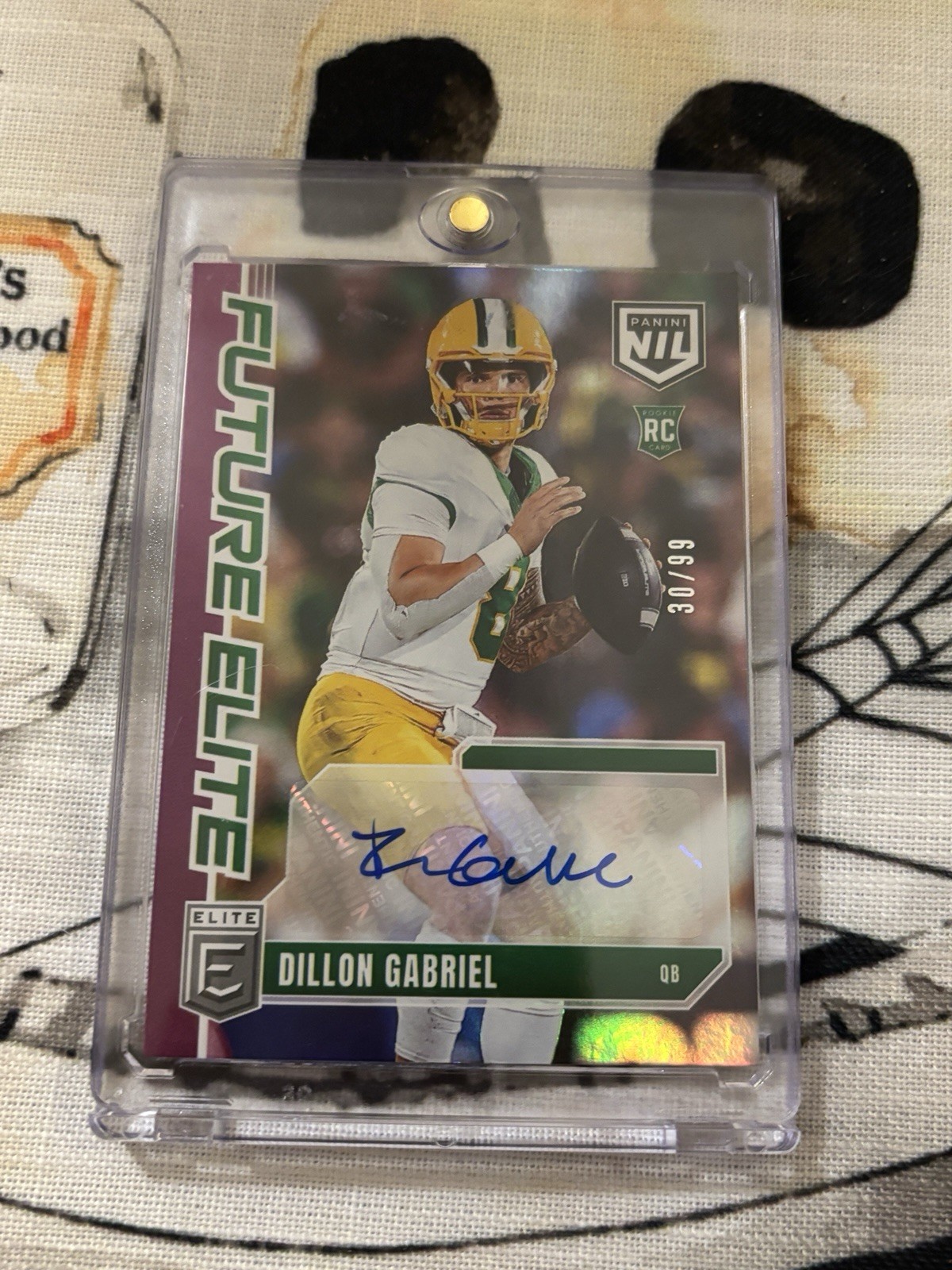 2025 Donruss Elite Future Elite DILLON GABRIEL Rookie RC /99 NIL Auto SP Browns