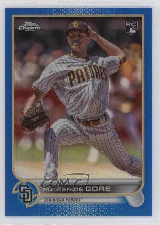 2022 Topps Chrome Update Blue Refractor 111/199 Mackenzie Gore #USC182 2d9