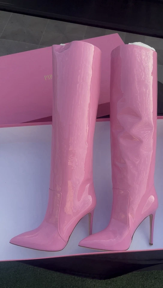 Botas de charol rosa Paris Texas para mujer talla 8,5 Foto 3 de 3
