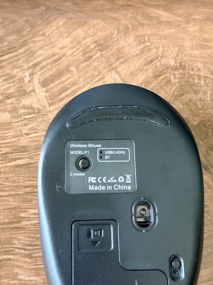 Dual Mode Bluetooth 2.4GHz Wireless Mouse USB Receiver PC Mac Tested | eBay