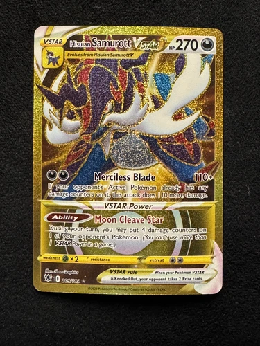 Hisuian Samurott VSTAR 209/189 Astral Radiance Rare Secret NM
