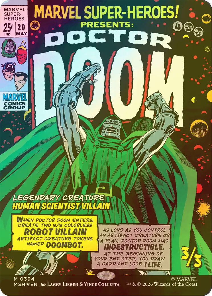 MTG Doctor Doom ドクター ドゥーム コミックFoil MTG Doctor Doom FOIL MSH English Showcase | eBay