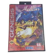 Disney Aladdin Sega Genesis Box  Cartridge Only Authentic Tested