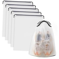 Shoe Bags for Travel 5 PCS, 15.7" x 11.8" Travel Shoe Bags for Clear 5 Pack