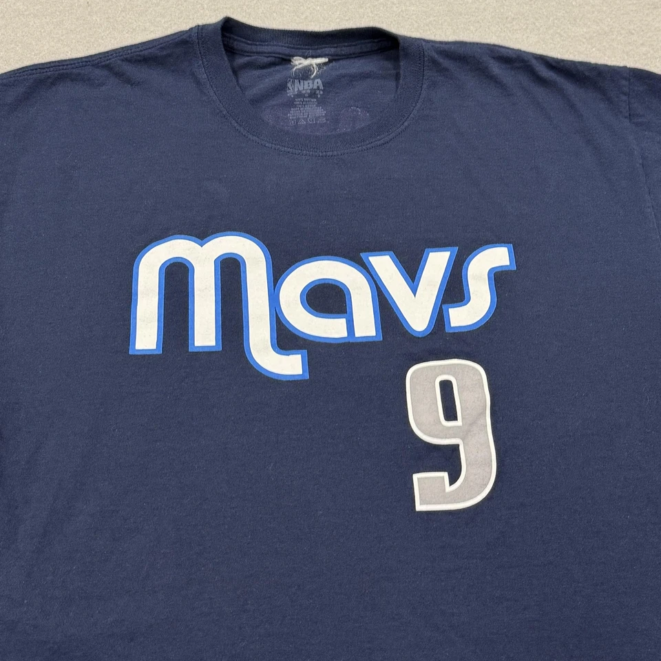 Camiseta de baloncesto de la NBA azul marino grande de los Dallas Mavericks para hombre Rajon Rondo 9 algodón Foto 2 de 4