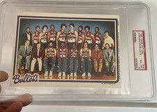 1980 TOPPS PIN-UP #16 Washington Bullets Unseld/Hayes POP 6 PSA 8 NM-MT