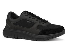 Image of Geox Flextride R Trainers In Black - Size UK 6.5 - New Boxed - Free Postage 
