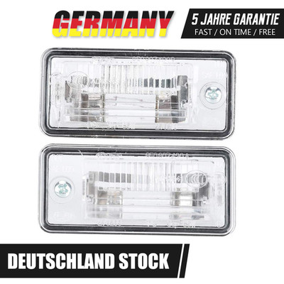 2x KENNZEICHEN KENNZEICHENBELEUCHTUNG FÜR AUDI A3 II 8P A4 B6 B7 A6 C6 A8 D3 Q7