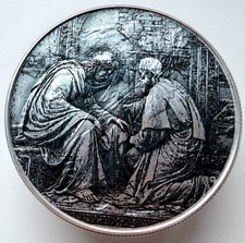 Jesús y un Apóstol Edición Limitada American Silver Eagle 1oz. Moneda de plata .999