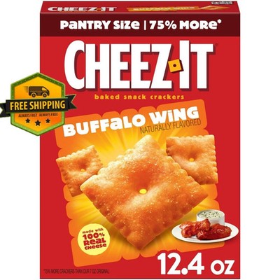 Cheez-It Buffalo Wing Cheese Crackers   Baked Snack Crackers, 12.4 oz Bag