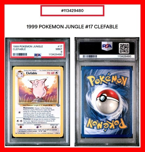 Clefable (Unlimited) graded PSA 9 for sale on eBay