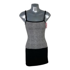 Pretty Little Thing Woven Mini Dress Women's UK Size 4 Colourblock Stretch