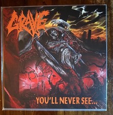 GRAVE You'll Never See Sweden Death Metal SPLATTER Vinyl LP import RARE Ghost