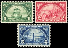 614-16, Mint NH FVF Set of Three (Stock Photo) Cat $36.00 * Stuart Katz