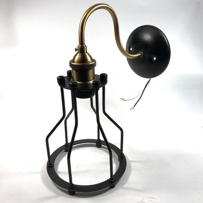 Sunlite Open Cage CanopyWall Sconce Vintage Antique Fixture Copper Bronze Finish