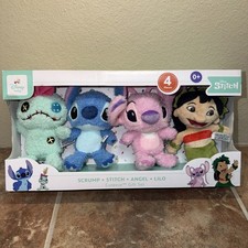 Disney Baby Lilo  Stitch 4-Pieces Collector Cuteeze Plush Set Scrump Angel NEW