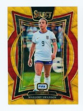 2024-25 Mallory Swanson Panini Select FIFA Terrace Gold Wave USWNT Card 6/10