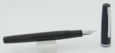 Esterbrook A101 Black & Chrome Aerometric Fountain Pen - 1551 Medium Nib - 1950s
