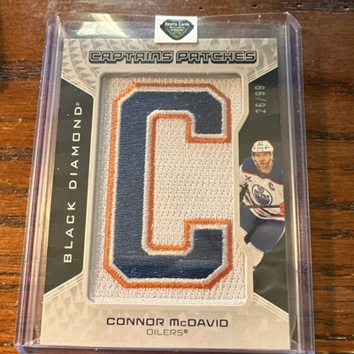 Upper Deck Black Diamond Captains Patches Connor McDavid Mem /99 Edmonton Oilers