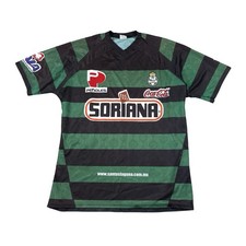 VTG Santos Laguna Jersey Mens Large L Green Soriana Liga MX Striped Retro 90s