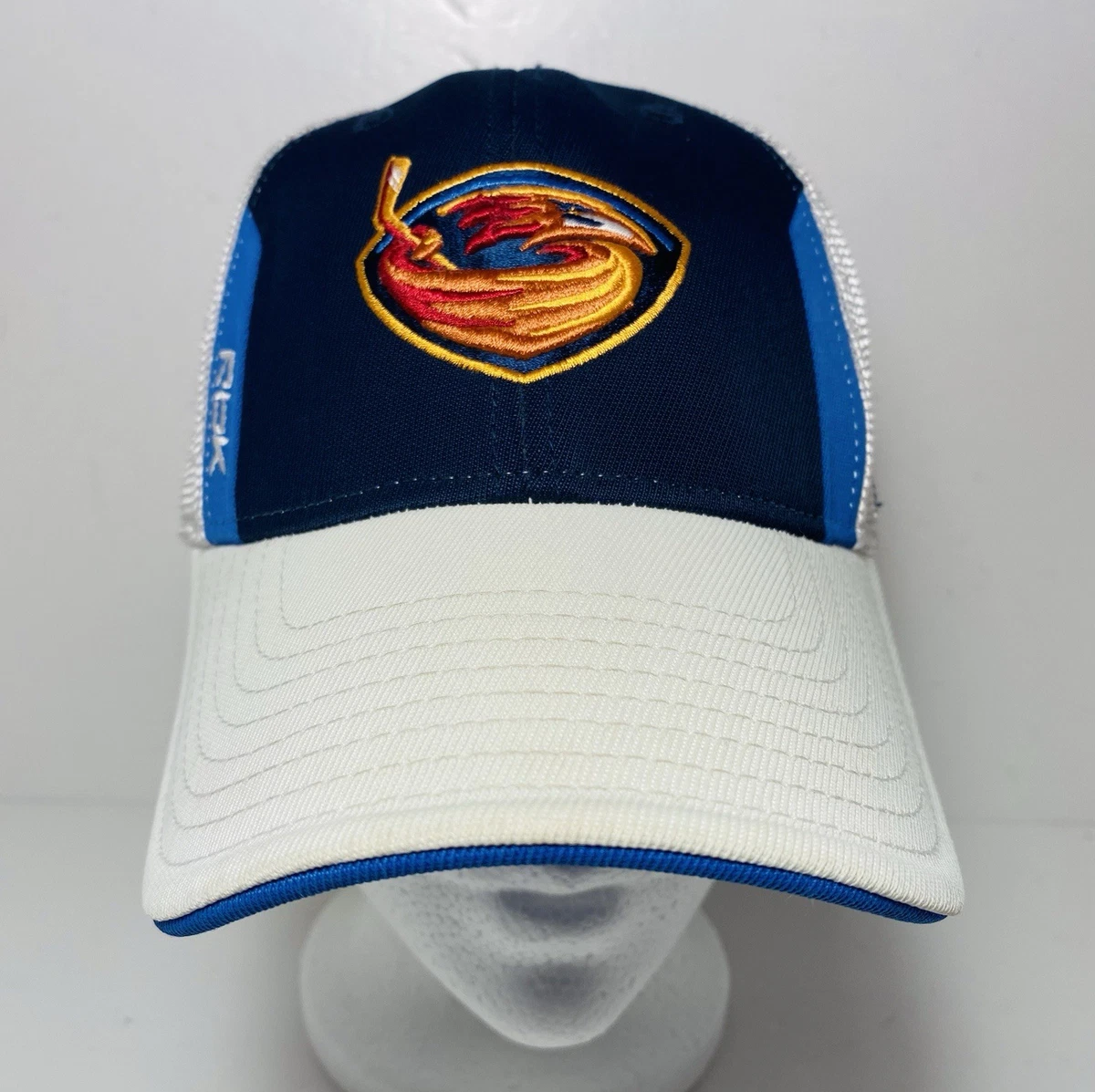 Atlanta Thrashers NHL Blue-White & Gold highlighted Logo adjustable Vintage Hat Atlanta Thrashers Hat for sale | eBay main image 4