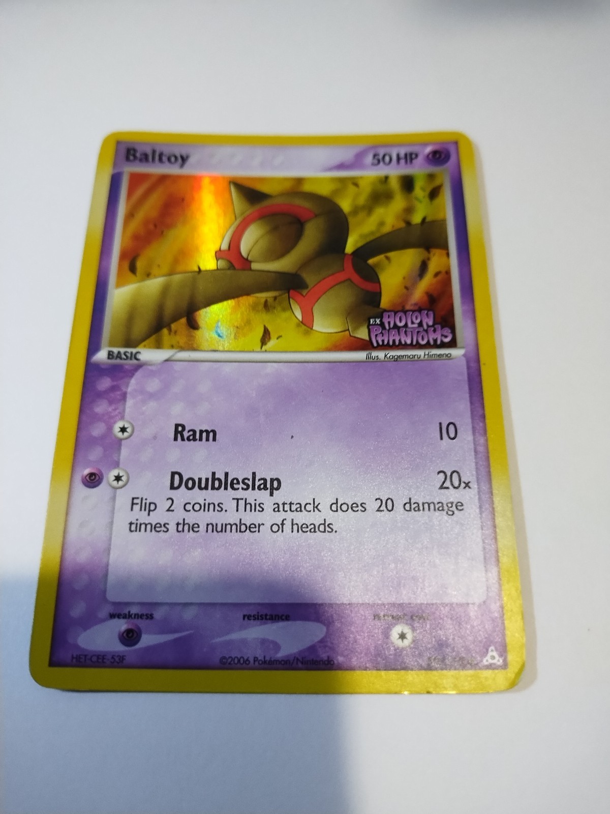 Pokemon Card - Baltoy Holon Phantoms 59/110 Reverse Holo Stamped