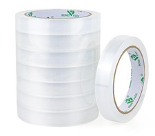 8Rolls Clear Tape Refills for Dispenser, Transparent Gift Wrap Tape 3inch Core f