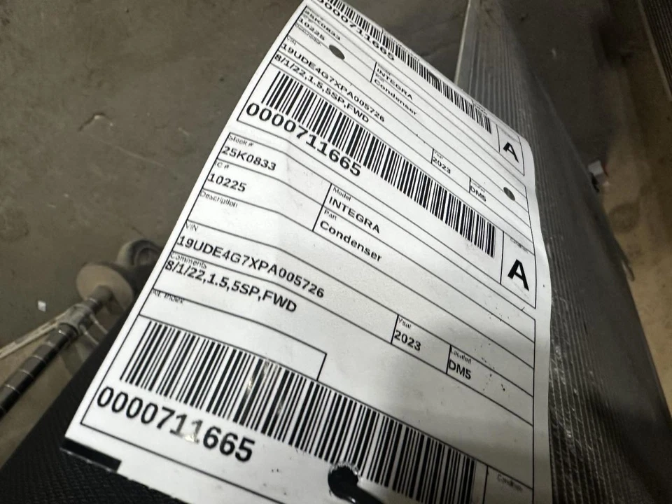 AC Condenser Turbo Type R Fits 22-25 CIVIC 2065392 - Image 2 of 2